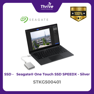 Seagate® One Touch SSD SPEEDX - Silver STKG500401