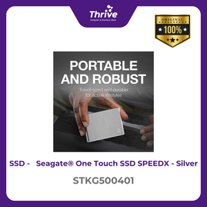 Seagate® One Touch SSD SPEEDX - Silver STKG500401