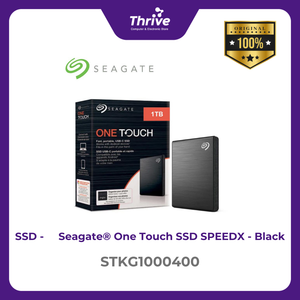 Seagate® One Touch SSD SPEEDX - Black STKG1000400