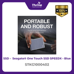 Load image into Gallery viewer, Seagate® One Touch SSD SPEEDX - Blue STKG1000402
