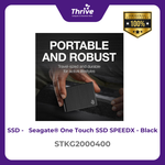 Load image into Gallery viewer, Seagate® One Touch SSD SPEEDX - Black STKG2000400
