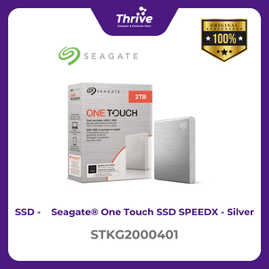 Seagate® One Touch SSD SPEEDX - Silver STKG2000401