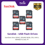 Load image into Gallery viewer, SanDisk Ultra SDHC, SDUNS 16GB, C10, UHS-I, 80MB/s R, 3x5, 7Y