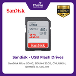Load image into Gallery viewer, SanDisk Ultra SDHC, SDUN4 32GB, C10, UHS-I, 120MB/s R, 4x6, 10Y