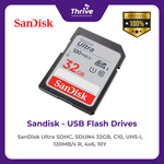 Load image into Gallery viewer, SanDisk Ultra SDHC, SDUN4 32GB, C10, UHS-I, 120MB/s R, 4x6, 10Y
