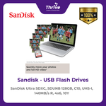 Load image into Gallery viewer, SanDisk Ultra SDXC, SDUNB 128GB, C10, UHS-I, 140MB/s R, 4x6, 10Y
