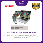 Load image into Gallery viewer, SanDisk Ultra SDXC, SDUNC 512GB, C10, UHS-I, 150MB/s R, 4x6, 10Y
