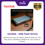 Load image into Gallery viewer, SanDisk Extreme Pro SDHC, SDXXO 32GB, U3, C10, V30, UHS-I, 100MB/s R, 90MB/s W, 4x6, Lifetime Limited
