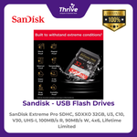 Load image into Gallery viewer, SanDisk Extreme Pro SDHC, SDXXO 32GB, U3, C10, V30, UHS-I, 100MB/s R, 90MB/s W, 4x6, Lifetime Limited
