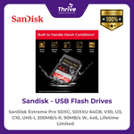 Load image into Gallery viewer, SanDisk Extreme Pro SDXC, SDXXU 64GB, V30, U3, C10, UHS-I, 200MB/s R, 90MB/s W, 4x6, Lifetime Limited
