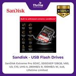 Load image into Gallery viewer, SanDisk Extreme Pro SDXC, SDSDXEP 128GB, V60, U3, C10, UHS-II, 280MB/s R, 100MB/s W, 4x6, Lifetime Limited
