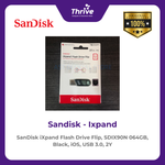 Load image into Gallery viewer, SanDisk iXpand Flash Drive Flip, SDIX90N 064GB, Black, iOS, USB 3.0, 2Y