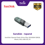 Load image into Gallery viewer, SanDisk iXpand Flash Drive Flip, SDIX90N 128GB, Black, iOS, USB 3.0, 2Y
