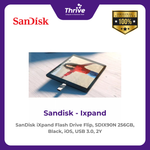 Load image into Gallery viewer, SanDisk iXpand Flash Drive Flip, SDIX90N 256GB, Black, iOS, USB 3.0, 2Y
