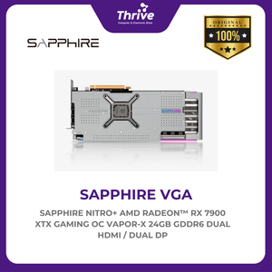 SAPPHIRE NITRO+ AMD RADEON™ RX 7900 XTX GAMING OC VAPOR-X 24GB GDDR6 DUAL HDMI / DUAL DP