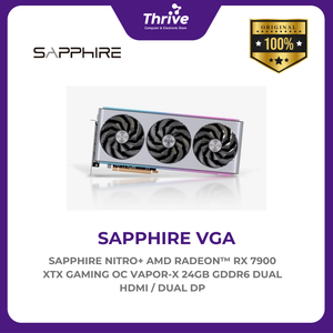 SAPPHIRE NITRO+ AMD RADEON™ RX 7900 XTX GAMING OC VAPOR-X 24GB GDDR6 DUAL HDMI / DUAL DP