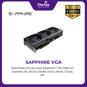 SAPPHIRE PULSE AMD RADEON™ RX 7900 XT GAMING OC 20GB GDDR6 DUAL HDMI / DUAL DP