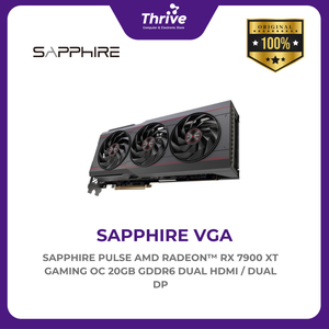 SAPPHIRE PULSE AMD RADEON™ RX 7900 XT GAMING OC 20GB GDDR6 DUAL HDMI / DUAL DP