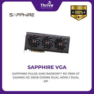 SAPPHIRE PULSE AMD RADEON™ RX 7900 XT GAMING OC 20GB GDDR6 DUAL HDMI / DUAL DP