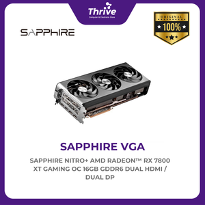 SAPPHIRE NITRO+ AMD RADEON™ RX 7800 XT GAMING OC 16GB GDDR6 DUAL HDMI / DUAL DP