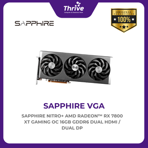 SAPPHIRE NITRO+ AMD RADEON™ RX 7800 XT GAMING OC 16GB GDDR6 DUAL HDMI / DUAL DP