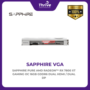 SAPPHIRE PURE AMD RADEON™ RX 7800 XT GAMING OC 16GB GDDR6 DUAL HDMI / DUAL DP
