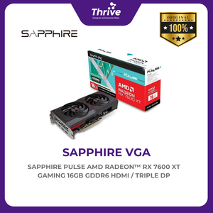 SAPPHIRE PULSE AMD RADEON™ RX 7600 XT GAMING 16GB GDDR6 HDMI / TRIPLE DP