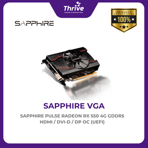 SAPPHIRE PULSE RADEON RX 550 4G GDDR5 HDMI / DVI-D / DP OC (UEFI)