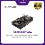 Load image into Gallery viewer, SAPPHIRE PULSE RADEON RX 550 4G GDDR5 HDMI / DVI-D / DP OC (UEFI)
