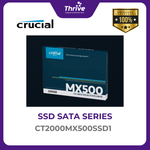 Load image into Gallery viewer, 2TB Crucial® MX500 SATA 2.5” 7mm (with 9.5mm adapter) SSD
