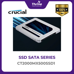 2TB Crucial® MX500 SATA 2.5” 7mm (with 9.5mm adapter) SSD