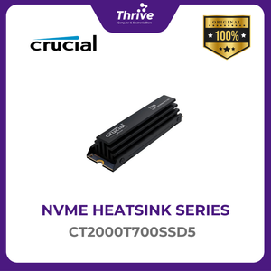 Crucial® T700 2TB PCIe Gen5 NVMe M.2 with Heatsink Micron 232-layer TLC NAND3