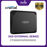 Load image into Gallery viewer, Crucial X10 Pro 2TB Port SSD USB 3.2 Gen-2 2x2 Type-C to Type-C USB cable (20Gb/s)