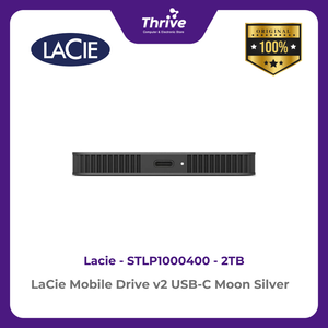 LaCie Mobile Drive v2 USB-C Moon Silver 2TB STLP2000400