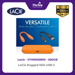 Load image into Gallery viewer, LaCie Rugged SSD USB-C 500GB STHR500800
