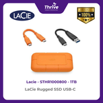 Load image into Gallery viewer, LaCie Rugged SSD USB-C 1TB STHR1000800
