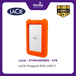 Load image into Gallery viewer, LaCie Rugged SSD USB-C 4TB STHR4000800
