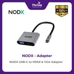 NODX USB-C to HDMI & VGA Adapter - A07010