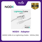 Load image into Gallery viewer, NODX USB-A to Lightning Cable - White (1M) - K01011
