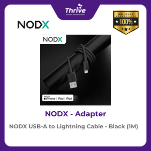 NODX USB-A to Lightning Cable - Black (1M) - K01012