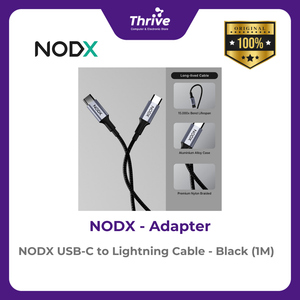 NODX USB-C to Lightning Cable - Black (1M) - K02012