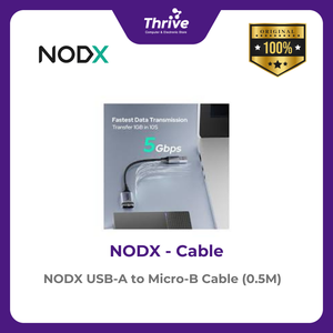 NODX USB-A to Micro-B Cable (0.5M) - P03005