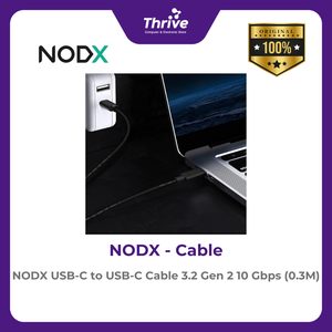 NODX USB-C to USB-C Cable 3.2 Gen 2 10 Gbps (0.3M) - K06003