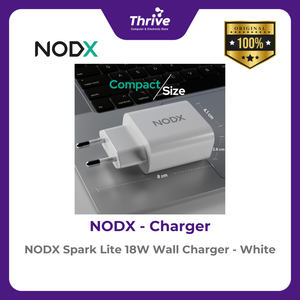 NODX Spark Lite 18W Wall Charger - White - C18011