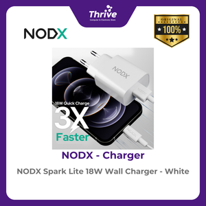 NODX Spark Lite 18W Wall Charger - White - C18011