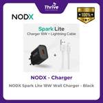 Load image into Gallery viewer, NODX Spark Lite 18W Wall Charger - Black - C18021
