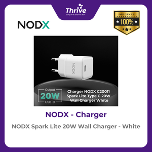 NODX Spark Lite 20W Wall Charger - White - C20011