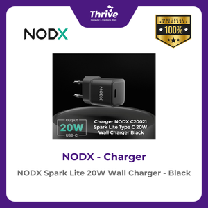 NODX Spark Lite 20W Wall Charger - Black - C20021