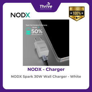 NODX Spark 30W Wall Charger - White - C30011