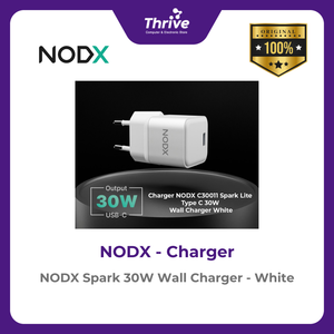 NODX Spark 30W Wall Charger - White - C30011